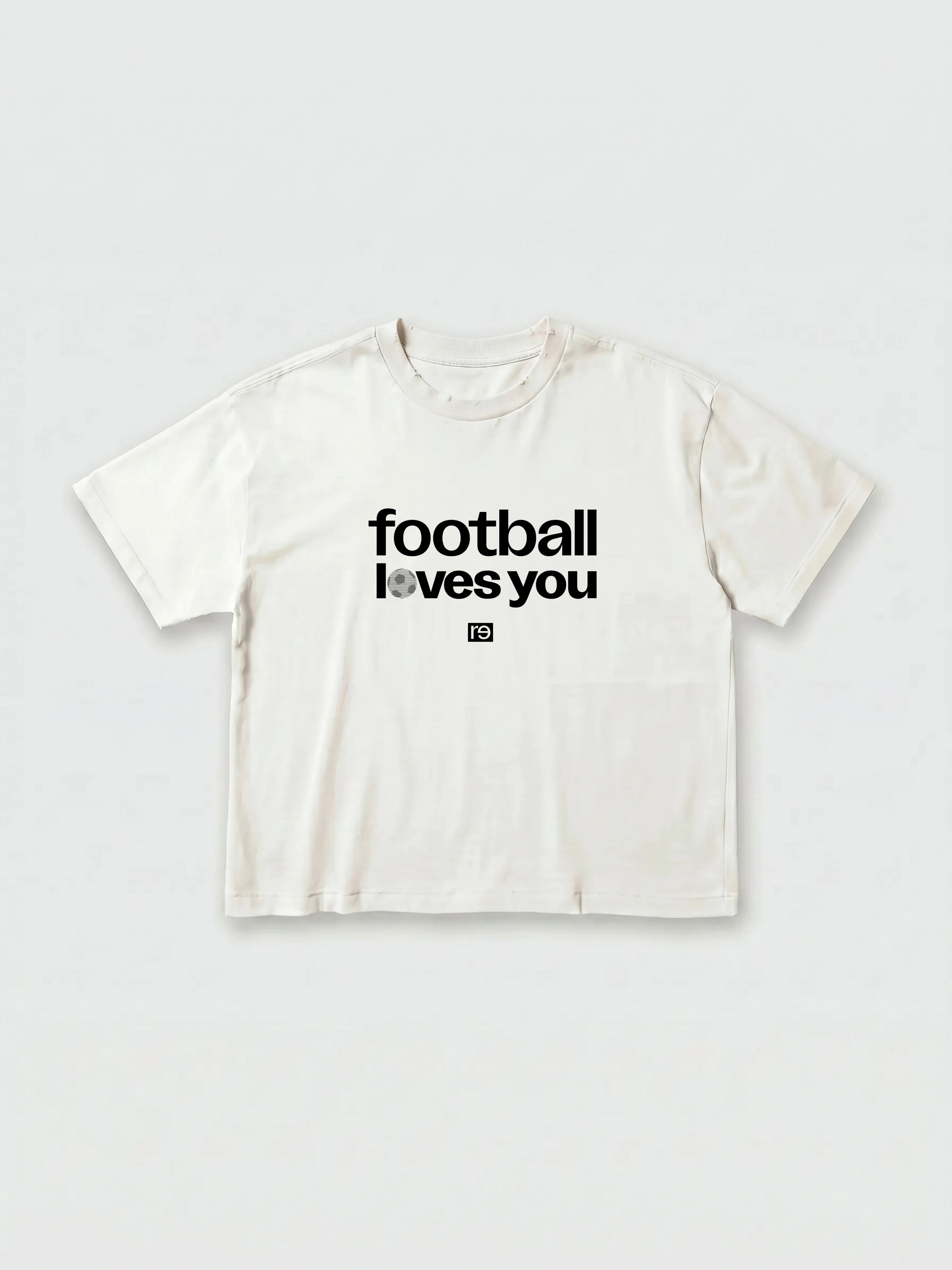 Football Loves You Oversized Tee | 2026 Pride – re—inc