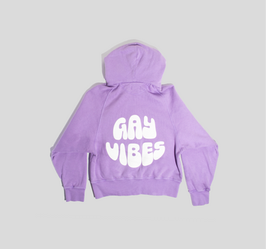 Revolutionary Love Gay Vibes Zip Hoodie
