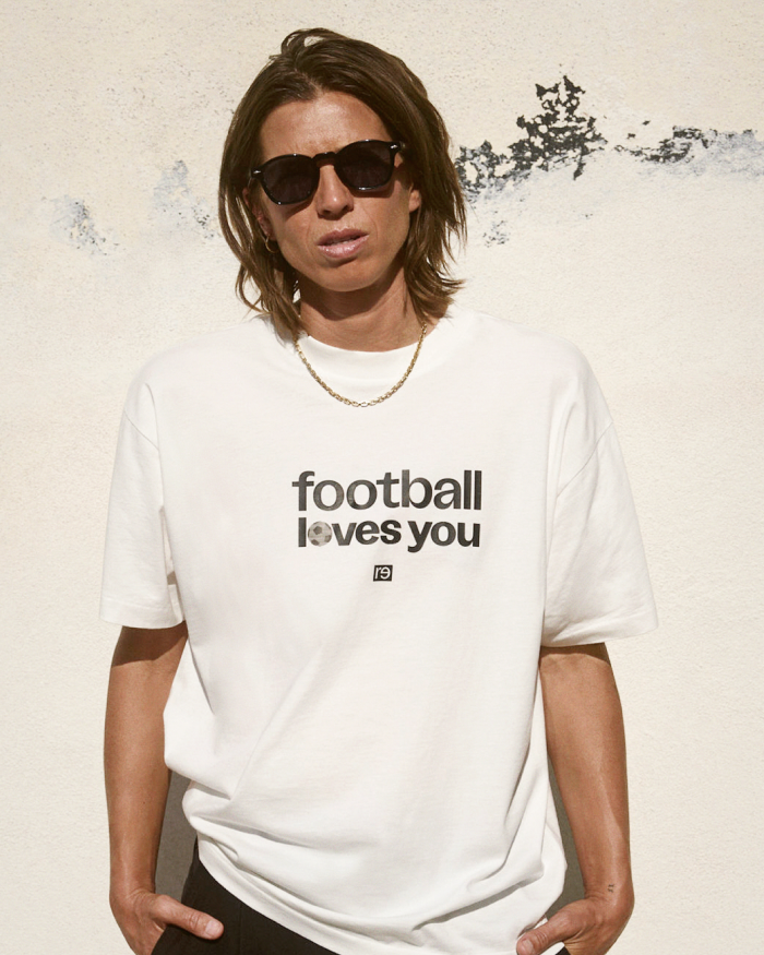 Football Loves You Oversized Tee | 2026 Pride – re—inc