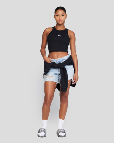 ◆Rest & Recreation◆ RAGLAN CROP TOP BLACK RR242TP005BK ช้อป Rest & Recreation Raglan Crop Top Blackของแท้ที่ SASOM